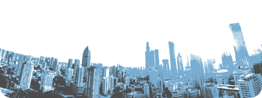 沢山の建物が並んでいる画像